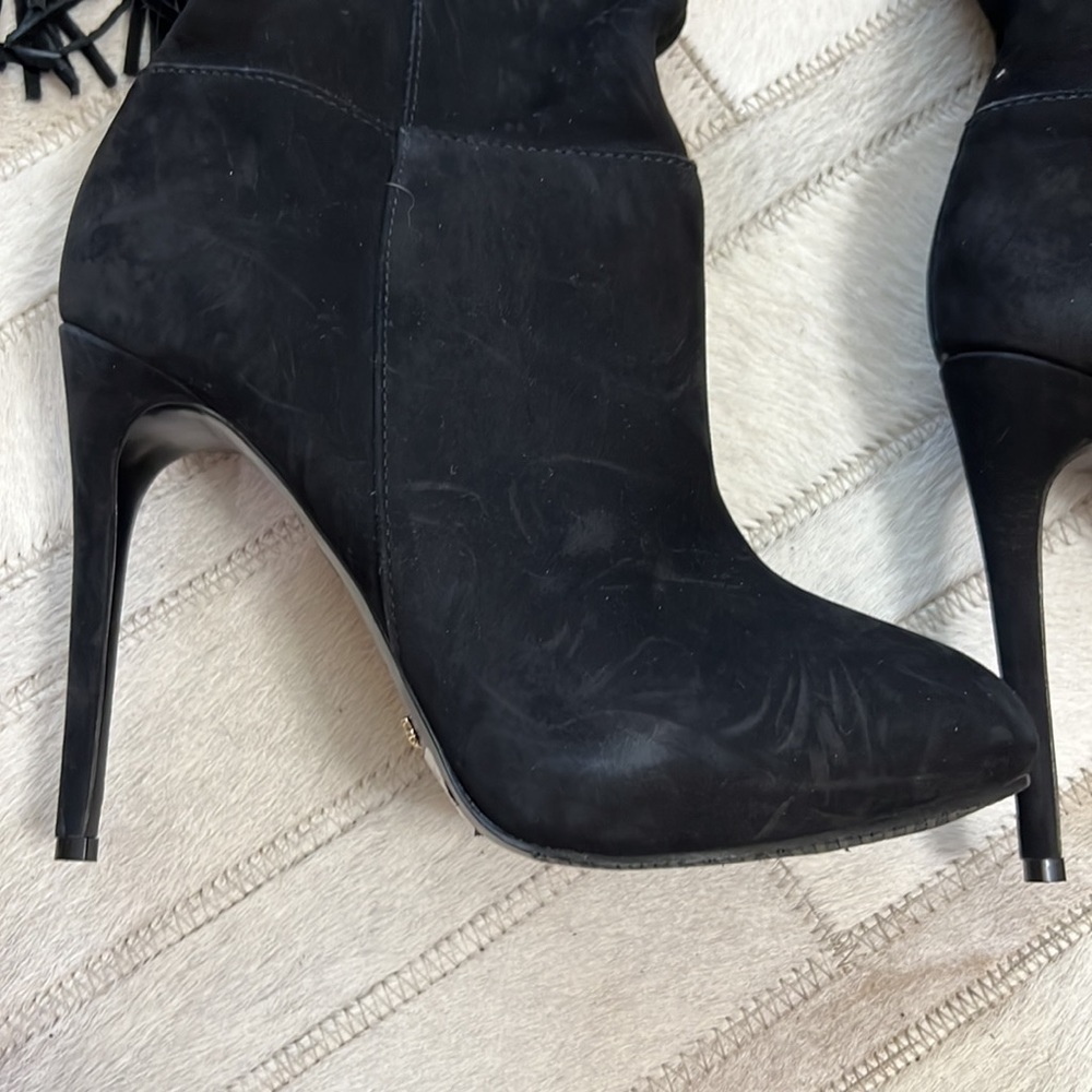 Schutz woman’s fringe /suede leather knee high boots - Picture 9 of 11